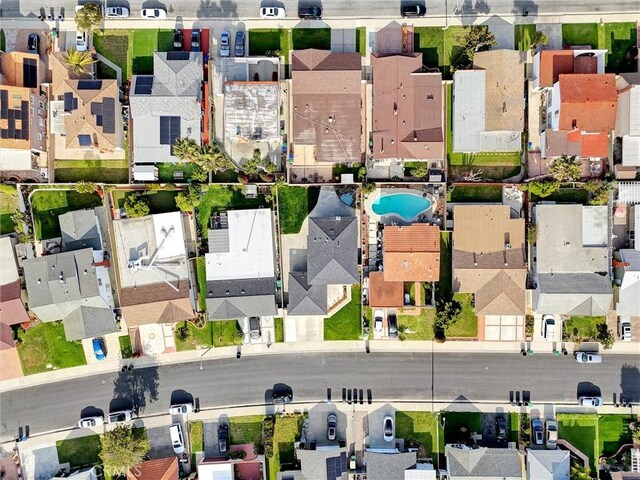 drone / aerial view featuring a residential view