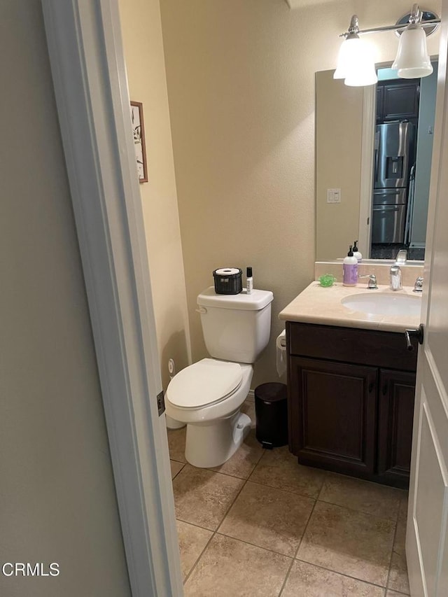 1117 Patel Pl, Duarte, CA 91010 - bathroom featuring tile patterned floors, vanity, and toilet