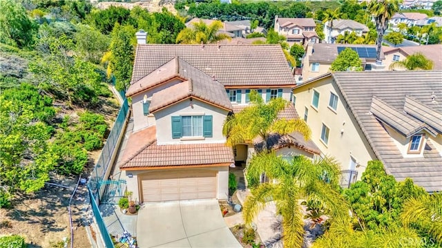 2161 S Ferrier Ct, La Habra, CA 90631 - bird's eye view featuring a residential view