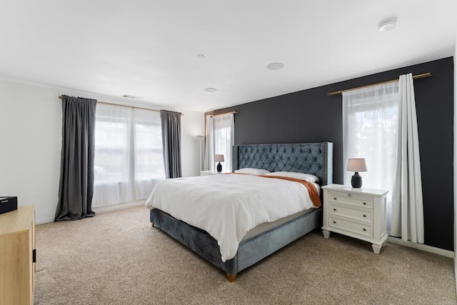 bedroom featuring carpet flooring