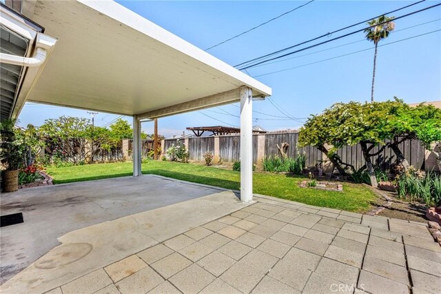 view of patio / terrace featuring a fenced backyard