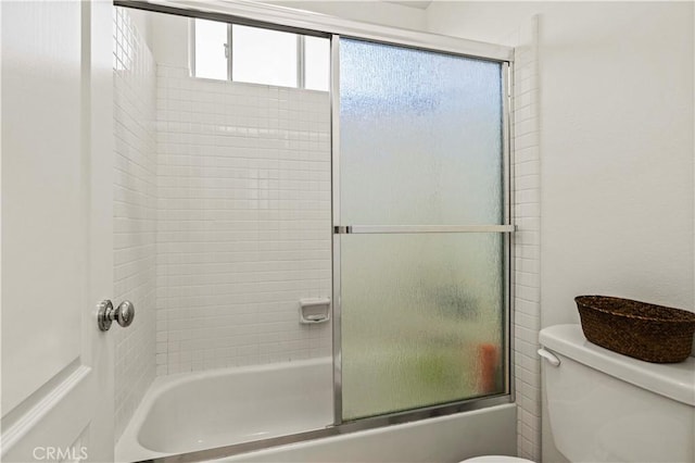 27118 Highlands Ln, Valencia, CA 91354 - bathroom featuring toilet and combined bath / shower with glass door