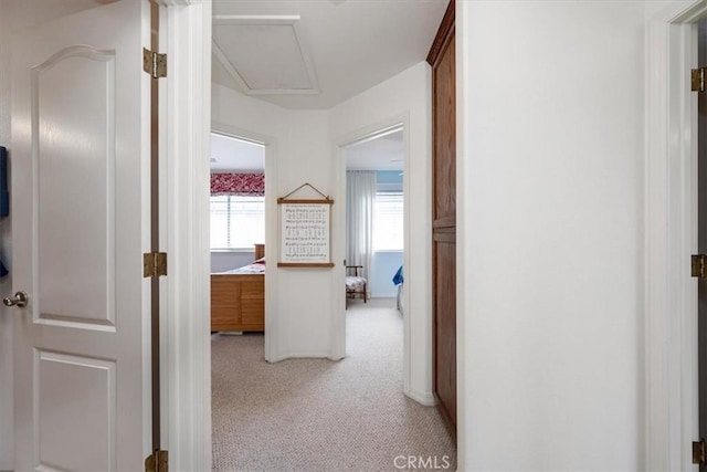 315 Alder St, Arroyo Grande, CA 93420 - hallway with light carpet and attic access