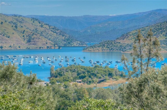 property view of water featuring a mountain view