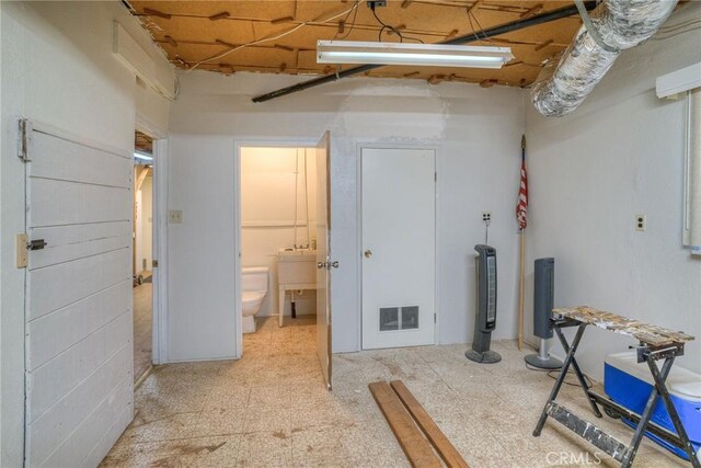 basement with visible vents