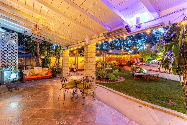 22435 Silver Spur, Lake Forest, CA 92630 - view of patio / terrace with fence and outdoor dining space