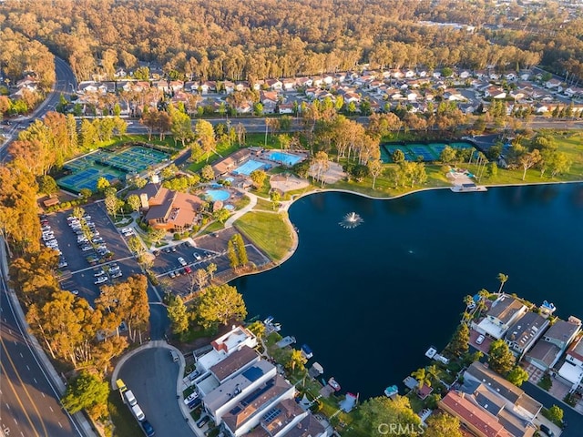 22435 Silver Spur, Lake Forest, CA 92630 - bird's eye view featuring a water view