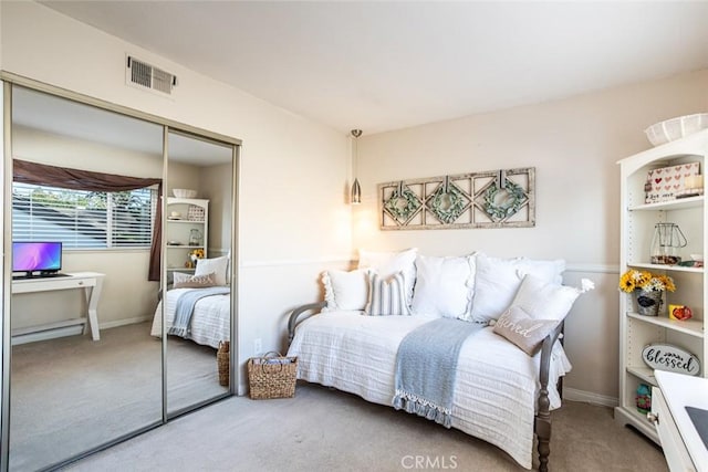22435 Silver Spur, Lake Forest, CA 92630 - carpeted bedroom with baseboards, a closet, and visible vents
