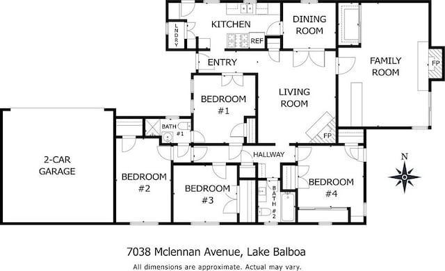 7038 Mclennan Ave, Lake Balboa, CA 91406 - view of layout