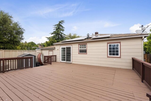 1265 Dawnridge Ave, El Cajon, CA 92021 - wooden deck with a fenced backyard