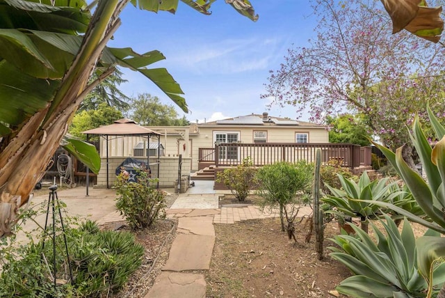 1265 Dawnridge Ave, El Cajon, CA 92021 - rear view of house featuring a gazebo, a patio, and a deck