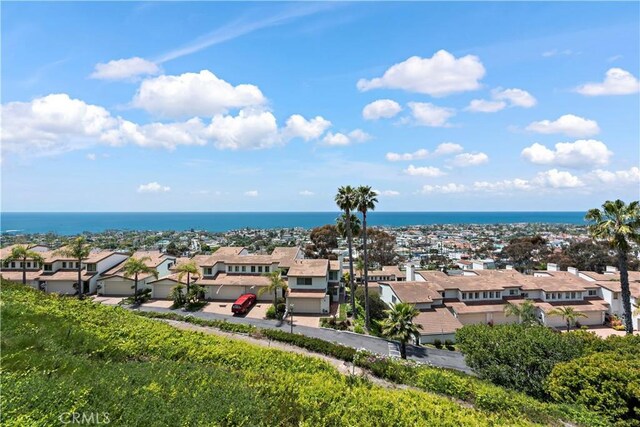property view of water featuring a residential view