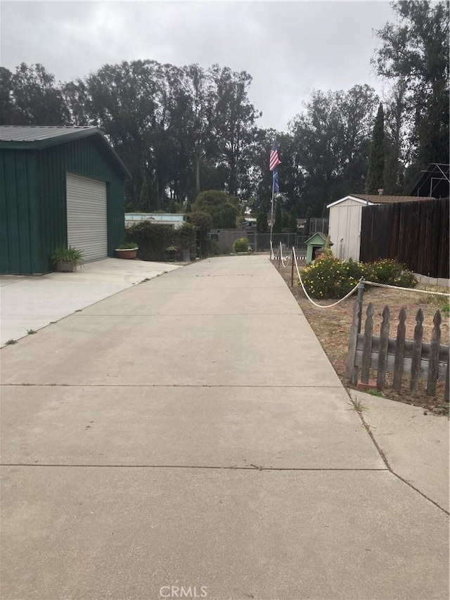 2235 Willow Rd, Arroyo Grande, CA 93420 - view of concrete surface with view of wooded area