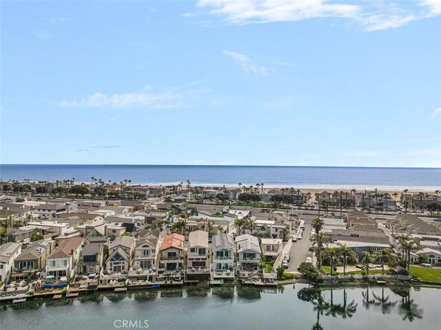 207 Canal St, Newport Beach, CA 92663 - aerial perspective of suburban area with a large body of water
