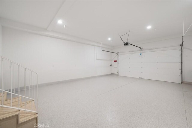 207 Canal St, Newport Beach, CA 92663 - garage with recessed lighting and a garage door opener