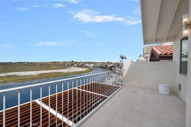 207 Canal St, Newport Beach, CA 92663 - balcony featuring a water view