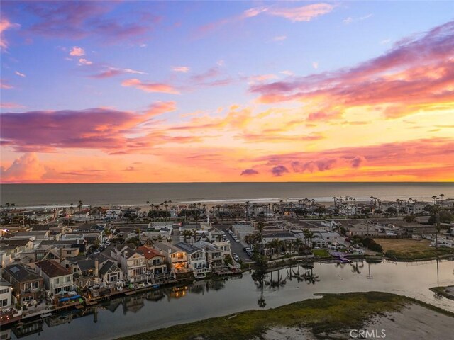 207 Canal St, Newport Beach, CA 92663 - aerial view at dusk of a water view