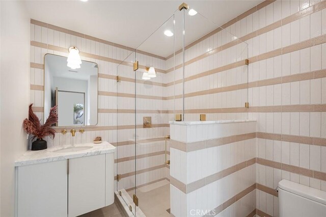 207 Canal St, Newport Beach, CA 92663 - full bath featuring vanity and a stall shower