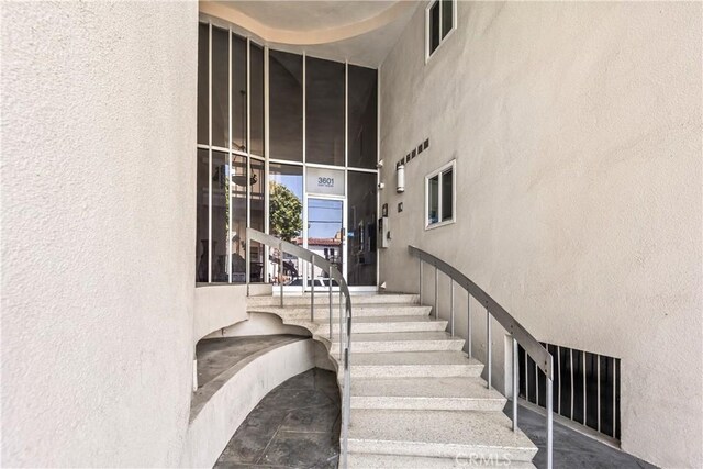 view of stairway
