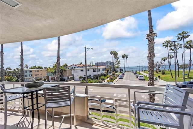 view of patio / terrace featuring a balcony