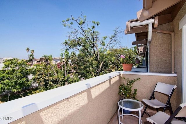 view of balcony