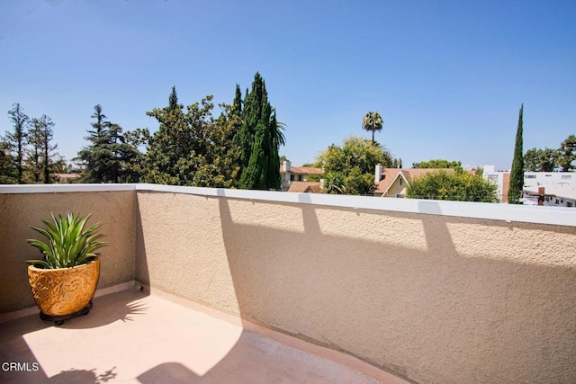 view of balcony