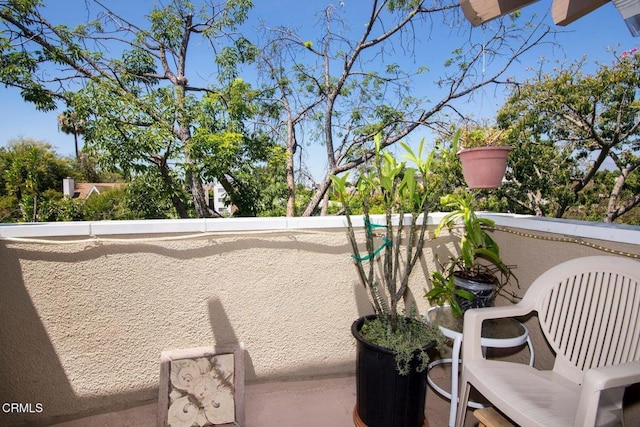 view of balcony