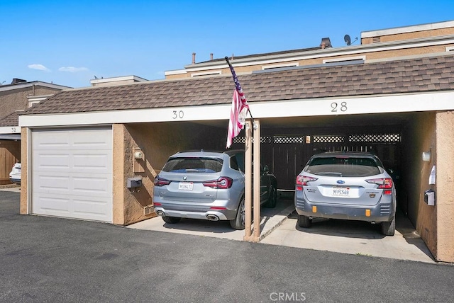 view of vehicle parking