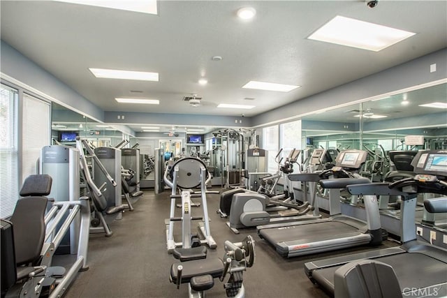 view of gym