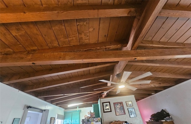 31940 Zircon Rd, Lucerne Valley, CA 92356 - room details featuring wood ceiling and beamed ceiling