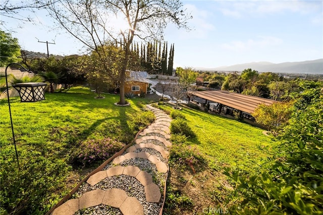 2450 Cameron Ave, Covina, CA 91724 - view of yard with a mountain view