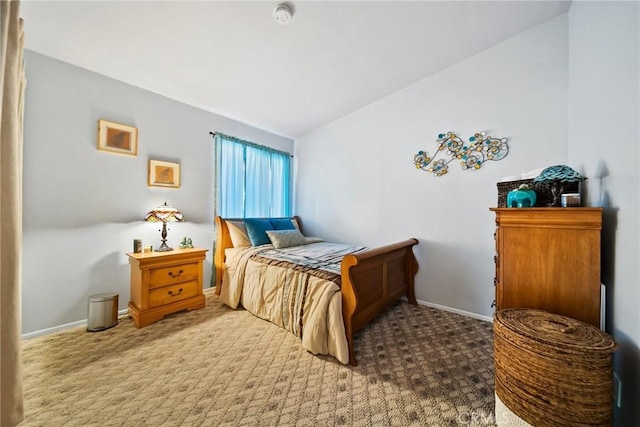 2450 Cameron Ave, Covina, CA 91724 - bedroom featuring baseboards, carpet flooring, and vaulted ceiling