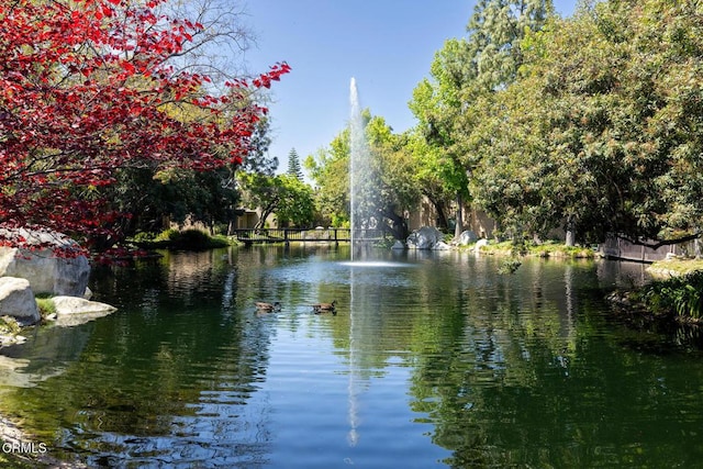 view of water feature