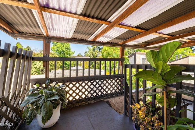 view of balcony