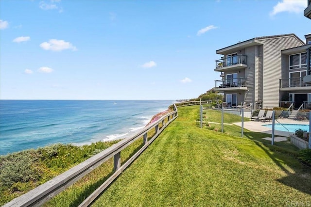 property view of water