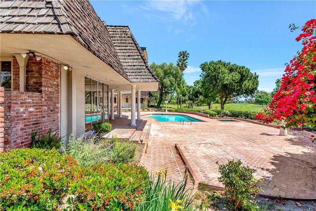 4300 Parkview Dr, Lakewood, CA 90712 - outdoor pool featuring a patio area
