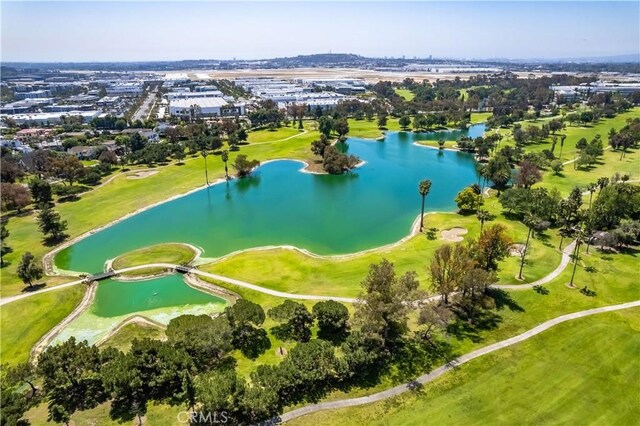 4300 Parkview Dr, Lakewood, CA 90712 - birds eye view of property featuring view of golf course and a water view