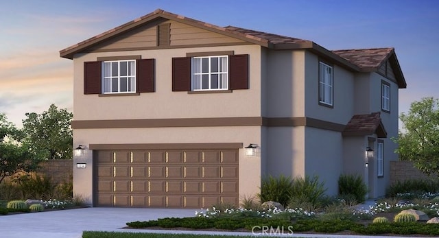 32798 Crystal Cove Ct, Winchester, CA 92596 - view of front facade featuring an attached garage, stucco siding, and concrete driveway
