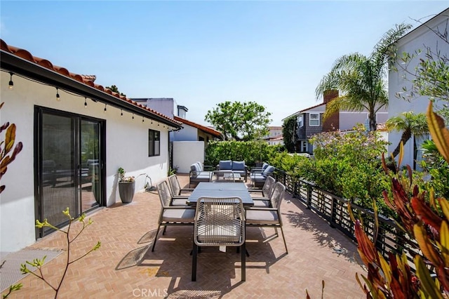 317 Via Lido Nord, Newport Beach, CA 92663 - view of patio / terrace with an outdoor living space
