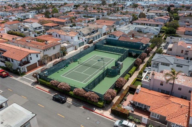 aerial view featuring a residential view