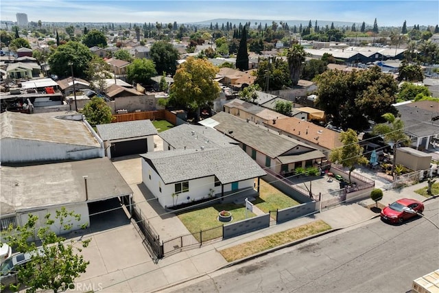 drone / aerial view featuring a residential view