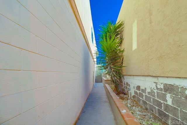 view of home's exterior featuring stucco siding