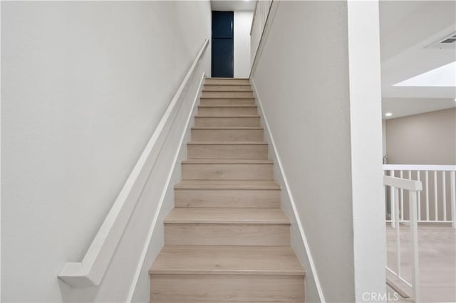 8535 Village Ln, Rosemead, CA 91770 - staircase with baseboards and visible vents