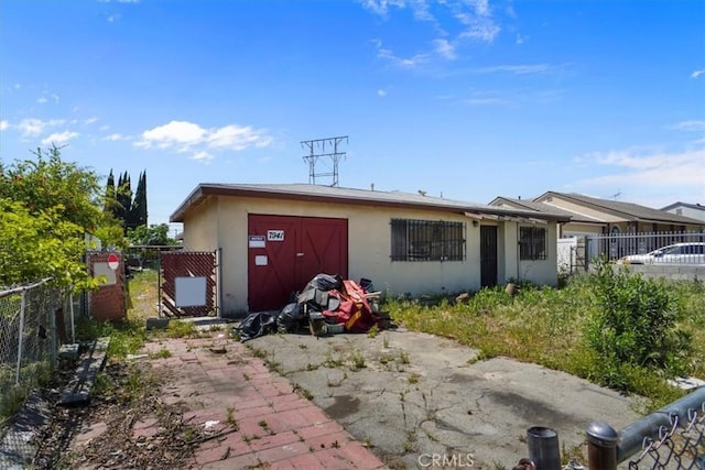 7941 Rhodes Ave, North Hollywood, CA 91605 - rear view of house featuring fence and stucco siding