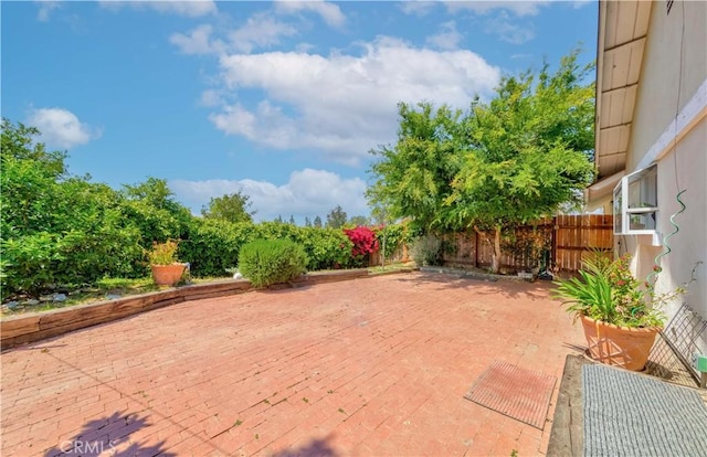 view of patio / terrace with fence