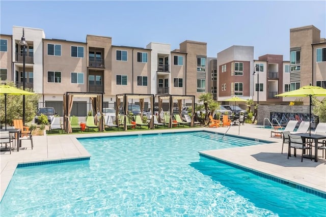 960 N Tangent Privado Unit 204, Ontario, CA 91764 - pool with a patio and fence