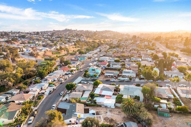 aerial view featuring a residential view