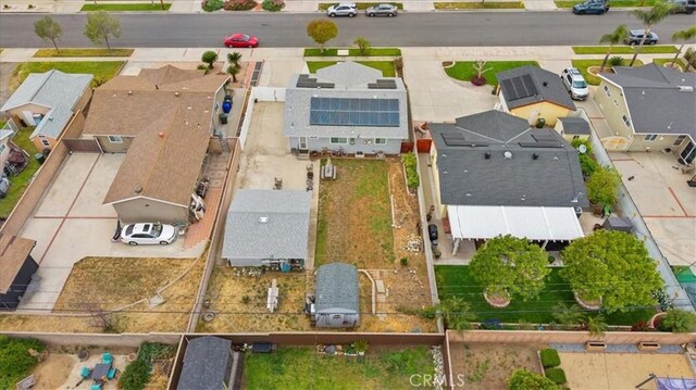 bird's eye view featuring a residential view