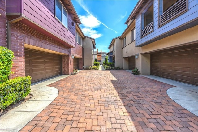view of road featuring a residential view