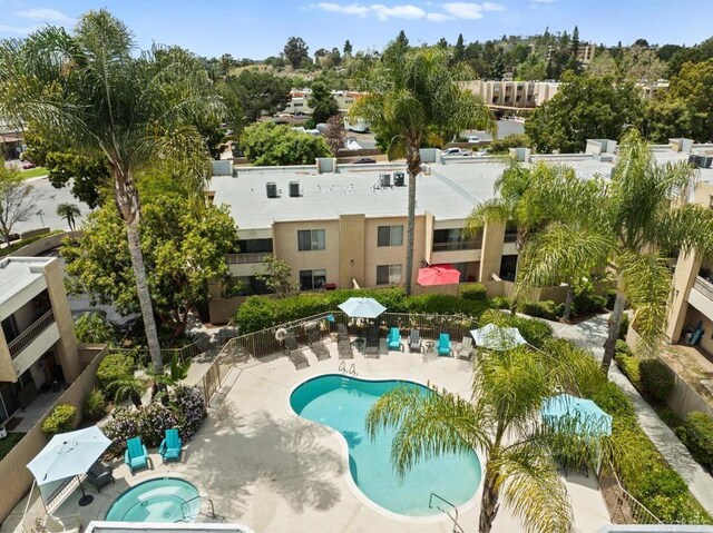 5707 Baltimore Dr Unit 12, La Mesa, CA 91942 - community pool featuring a patio area and a community hot tub